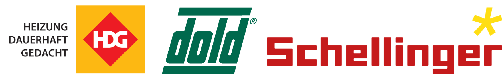 Logoleiste der drei Veranstalter HDG Bavaria, Dold Holzwerke und Schellinger KG